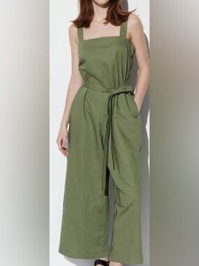 Uniqlo Khaki Green Women's Jumpsuit